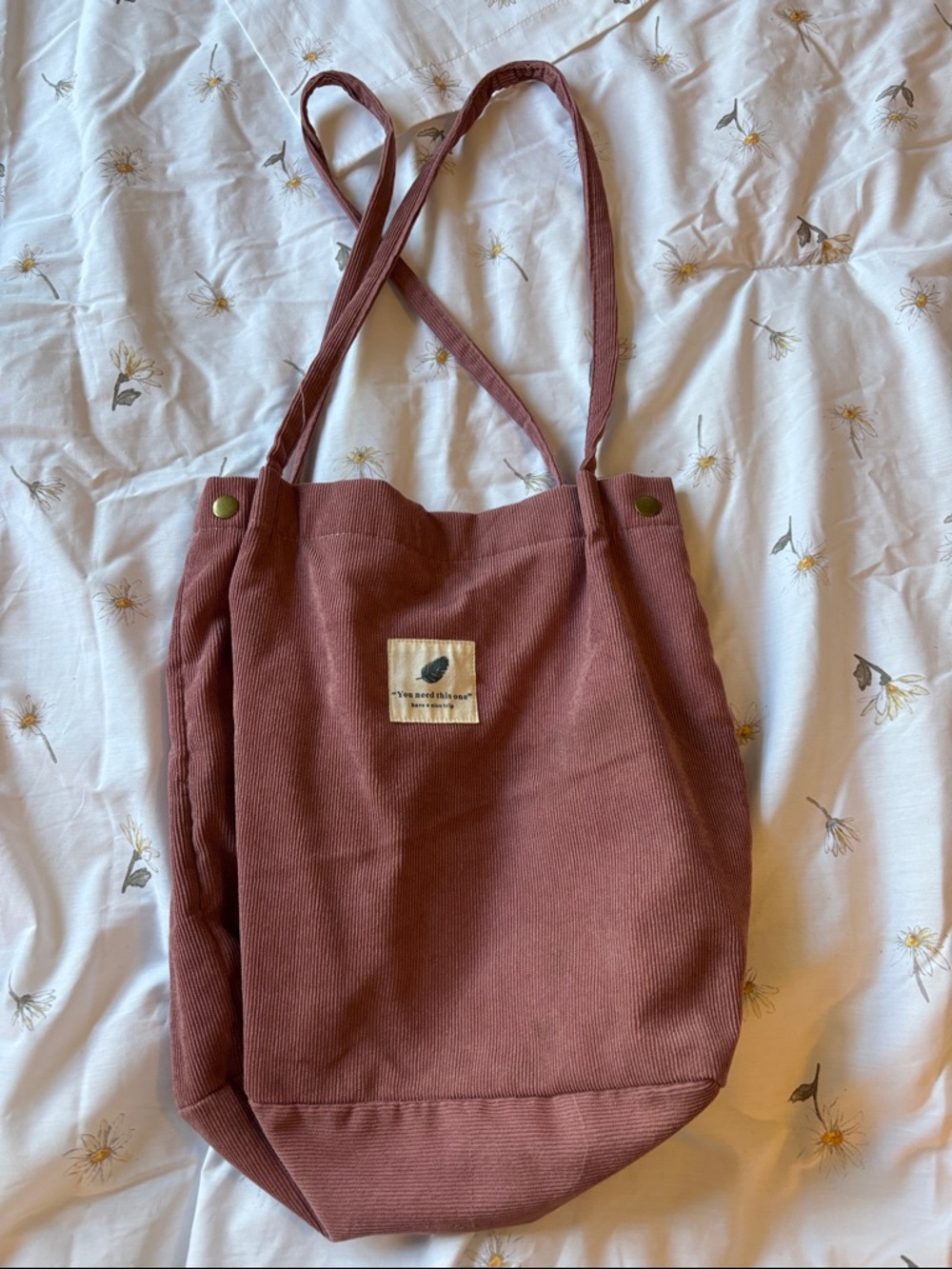 Canvas Tote Bag in Dusty Rose - Unbranded Women’s Shoulder Bag